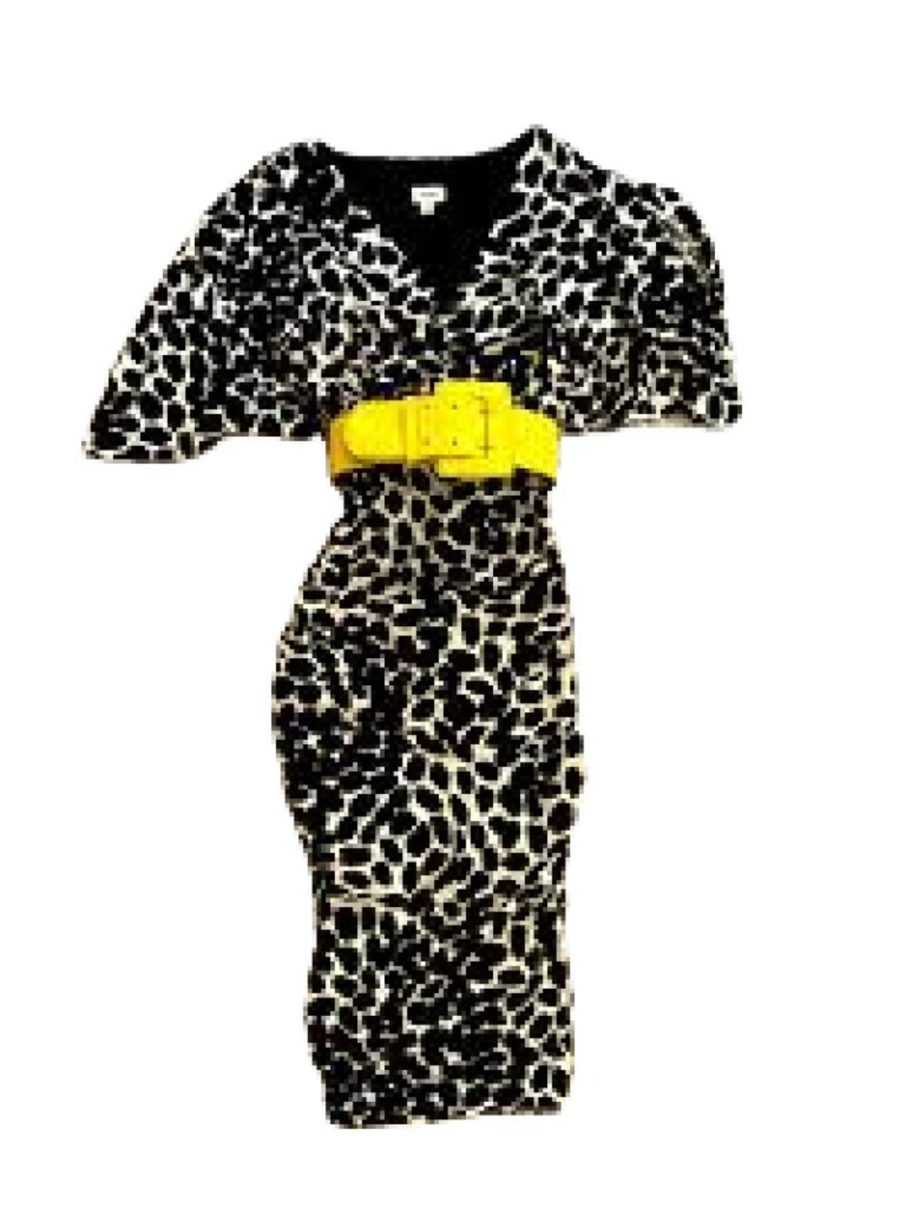 Cache Animal Print Slit‑Sleeve Dress – Size 2 – NWT ($128)